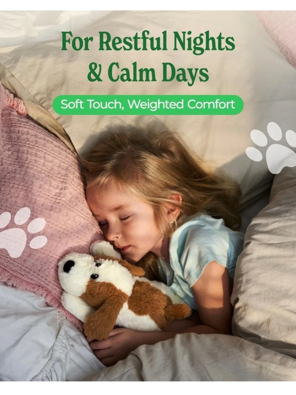 Heatable Weighted Plush Puppy Dog